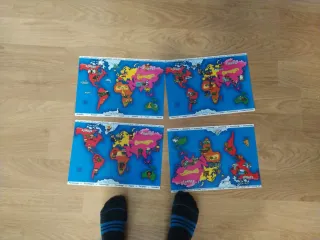 Juego Magnético Diset Magnetics Mapa Mundo