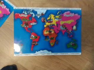 Juego Magnético Diset Magnetics Mapa Mundo