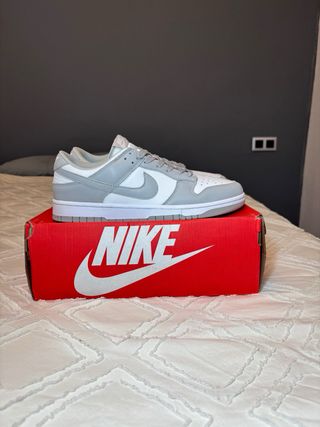 Nike Dunk Low Gris Blanco Talla 42