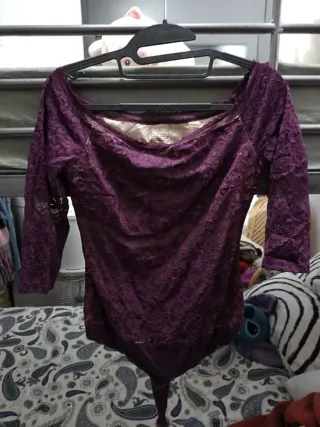 Chaqueta marrón abierta talla única