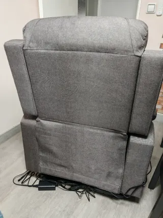 Sillon relax levanta personas gris