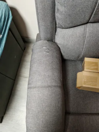 Sillon relax levanta personas gris