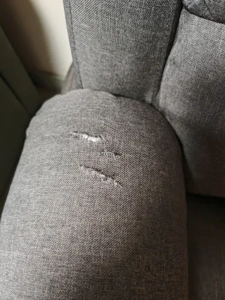 Sillon relax levanta personas gris