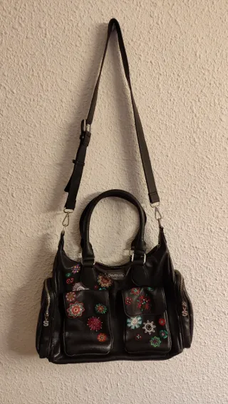 Bolso Desigual Negro Multicolor