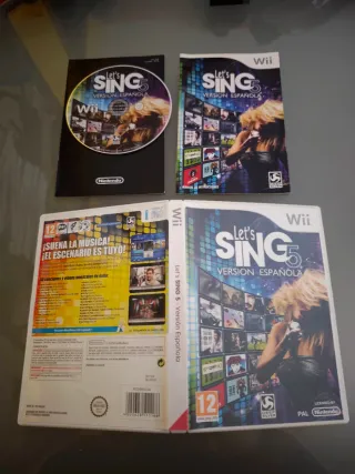 Wii Let's Sing 5 Versión Española Juego + Manual