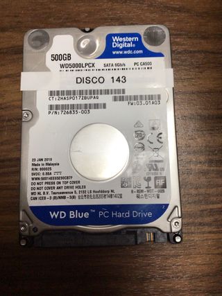 Disco Duro Western Digital 500GB 2.5