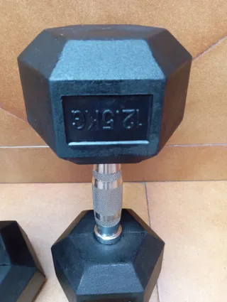 Mancuernas Hexagonales 12.5KG (Par)