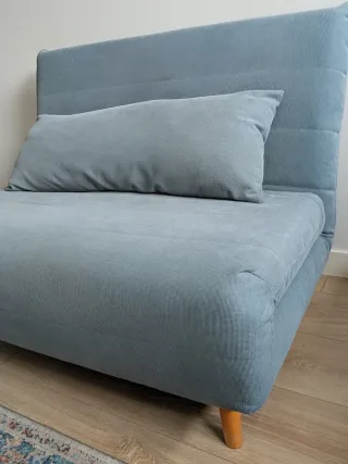 Sofá Cama Nio Maison du Monde verde agua & topper