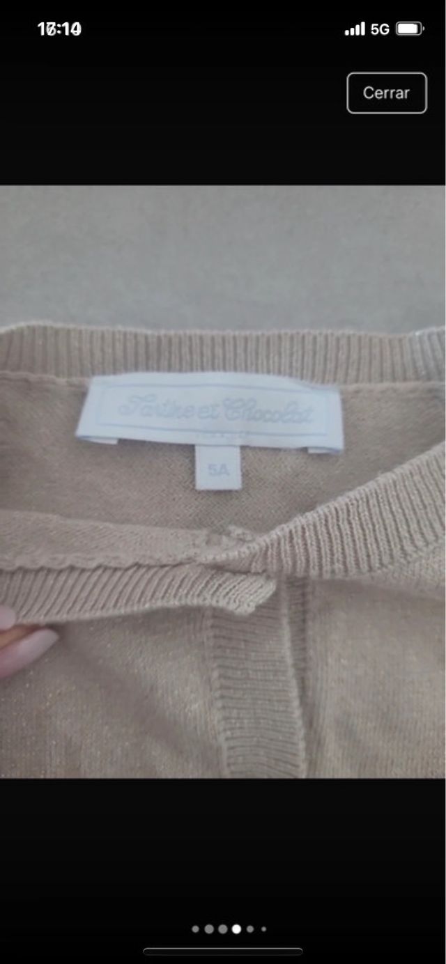 Chaqueta punto T.5 años Tartine et Chocolat