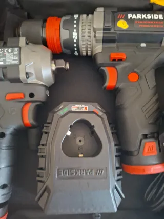 Pack Taladro Atornillador Parkside 12V 80Nm 350Nm