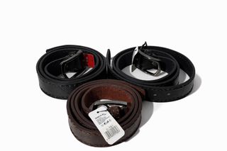 Cinture in pelle nero e marrone