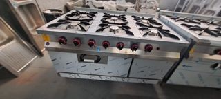 Cocina Industrial 6 Fogones con Horno
