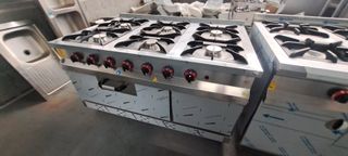 Cocina Industrial 6 Fogones con Horno