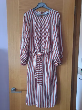 Vestido Pedro del Hierro Rayas Rojo y Blanco