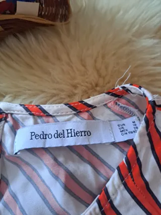 Vestido Pedro del Hierro Rayas Rojo y Blanco