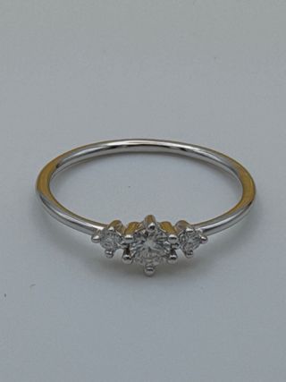 Anillo Plata Moissanita Certificado GRA