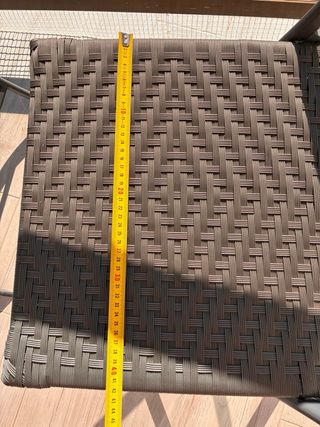 Conjunto mesa y 2 sillas terraza/jardín