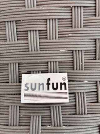 Conjunto mesa y 2 sillas terraza/jardín