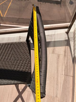 Conjunto mesa y 2 sillas terraza/jardín