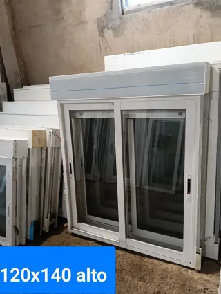 Ventana aluminio corredera 120x140