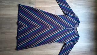 Vestito Twin Set fantasia righe lamé