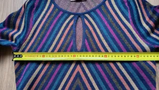 Vestito Twin Set fantasia righe lamé