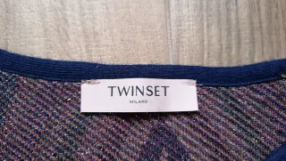 Vestito Twin Set fantasia righe lamé