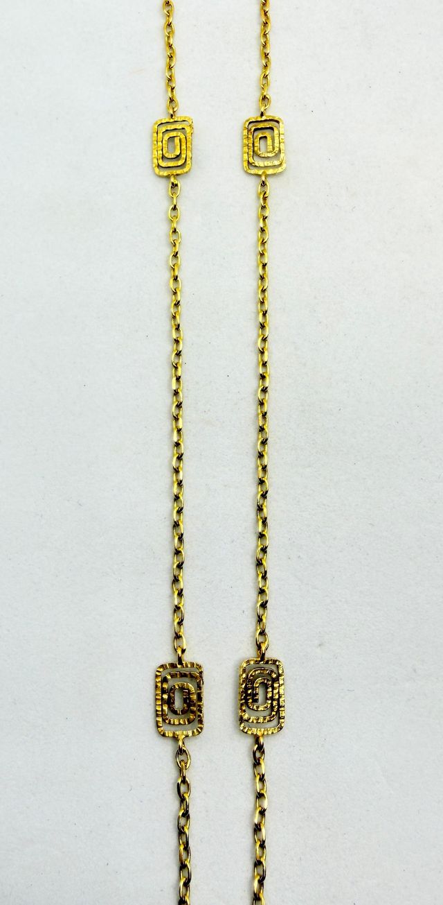 Cadena Forzada de oro de 18k, 5.44 g, 39.5 cm.