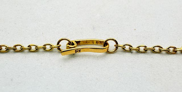 Cadena Forzada de oro de 18k, 5.44 g, 39.5 cm.