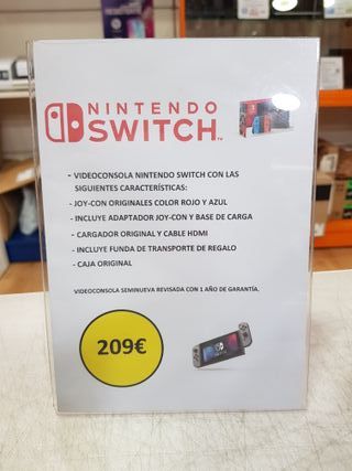 Nintendo Switch Azul y Rojo
