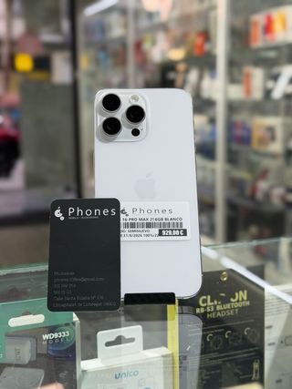 iPhone 16 Pro Max 256GB Blanco