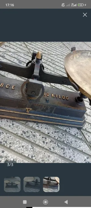 Balanza antigua de FORCE 10 KILOS