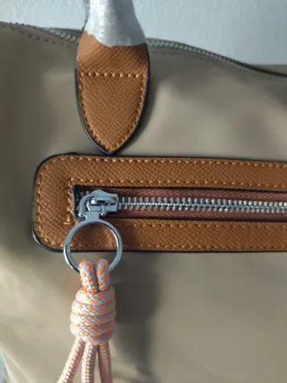 Bolso shopper beige