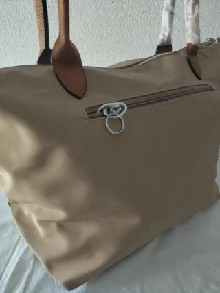 Bolso shopper beige