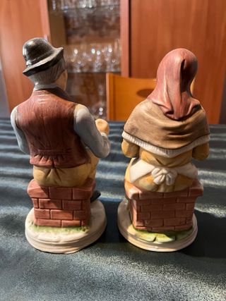 Par Figuras Porcelana Vintage
