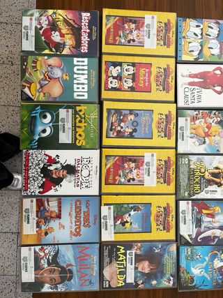 Colección VHS Películas Infantiles Disney
