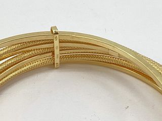 brazalete oro 18k