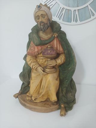 Statua Melchiorre 60cm Resina Bompiani