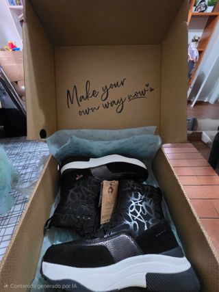 Botín Deportivo Negro Anekke