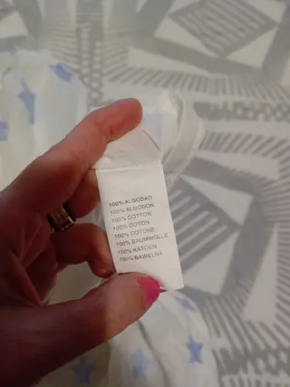 Camiseta ibicenca estrellas azul y blanco