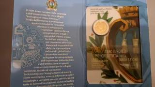 Moneda 2 Euro Conmemorativa San Marino 2009