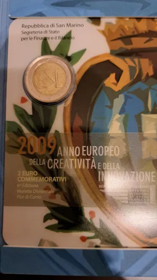 Moneda 2 Euro Conmemorativa San Marino 2009