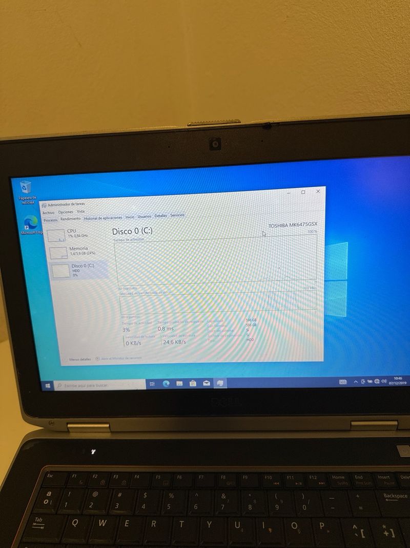 Portátil Dell Latitude Negro/Plateado afbeelding 4