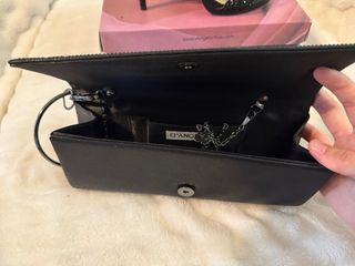 Conjunto Zapatos y Cartera Negro Talla 38