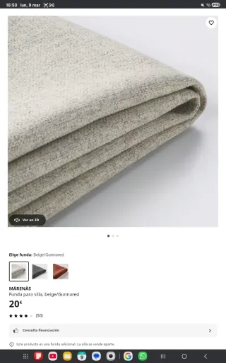 Sillón Ikea Mårenäs Blanco y negro