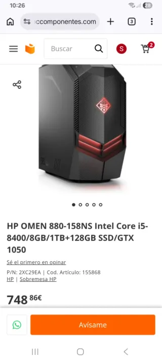 Setup ordenador completo o solo pc