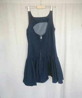 Vestido denim espalda abierta