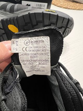 Zapatilla Táctica Robusta Vibram Talla 46