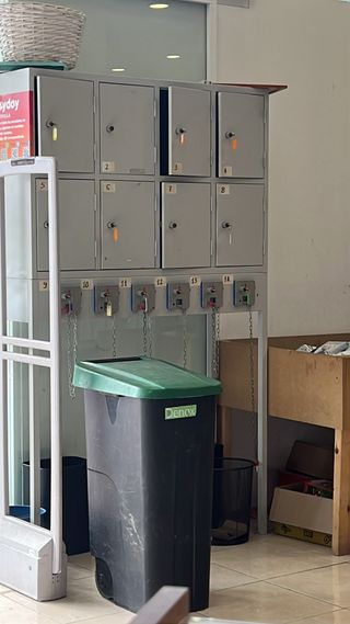 Taquillas metálicas con llave