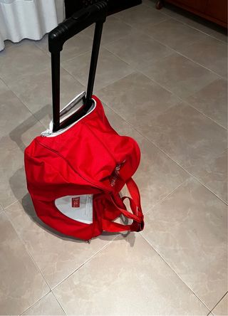 Bolsa de deporte con ruedas y mango retráctil.